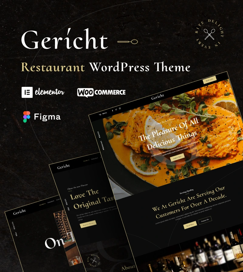 Gericht - Restaurant & Bristo WordPress Theme - 1