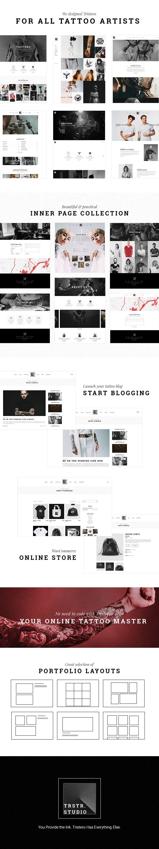 Tristero - Tattoo-WordPress-Thema - 1