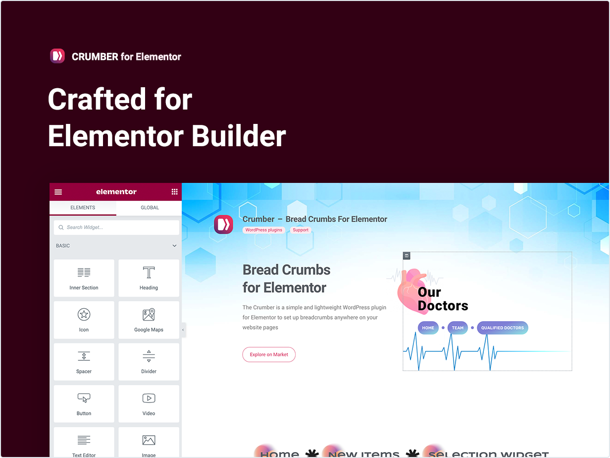 Hergestellt für Elementor Builder