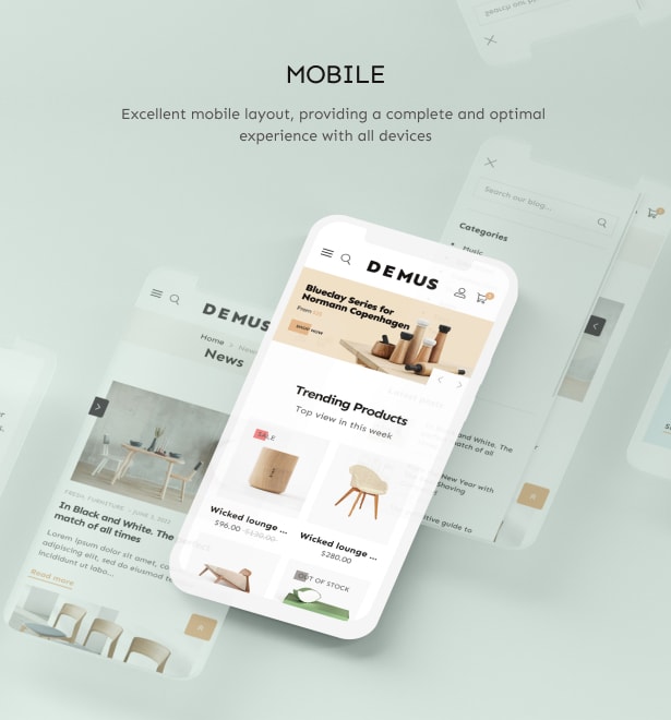 Demus - WooCommerce-Design für Möbel