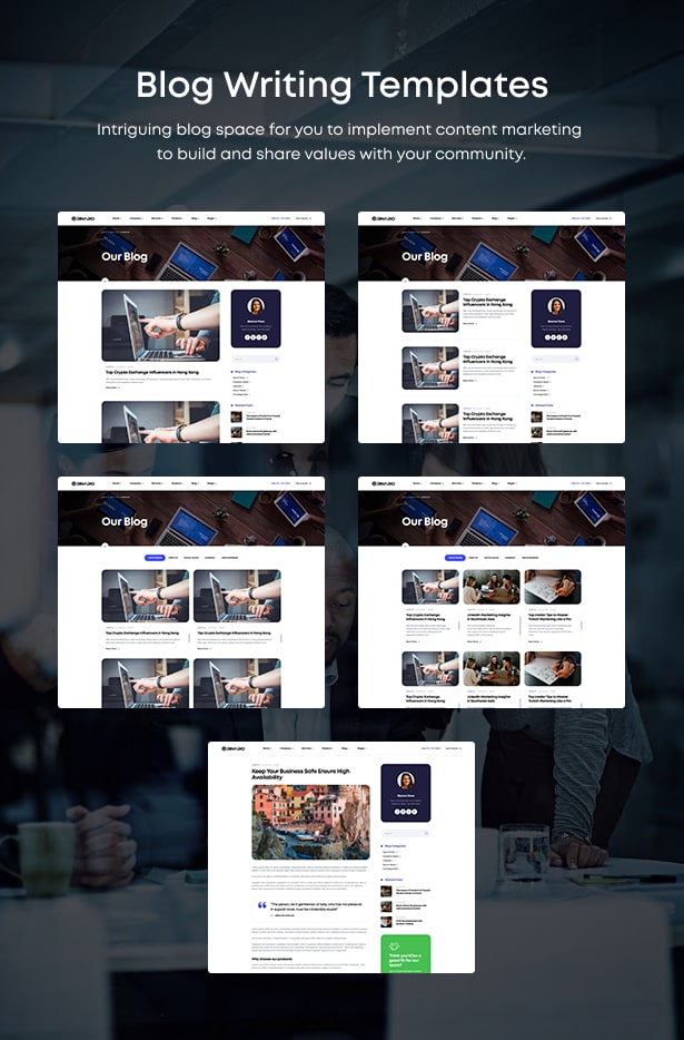 Binario - Digital Solutions WordPress Theme-Blog