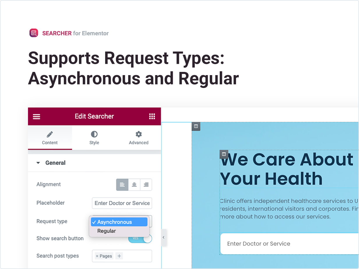 Support-Anfragetypen: Asynchron und regulär
