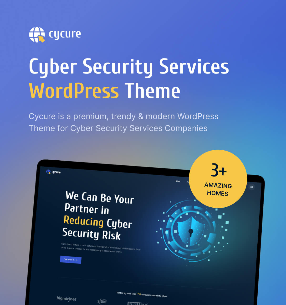 Cycure - WordPress-Thema für Cybersicherheitsdienste
