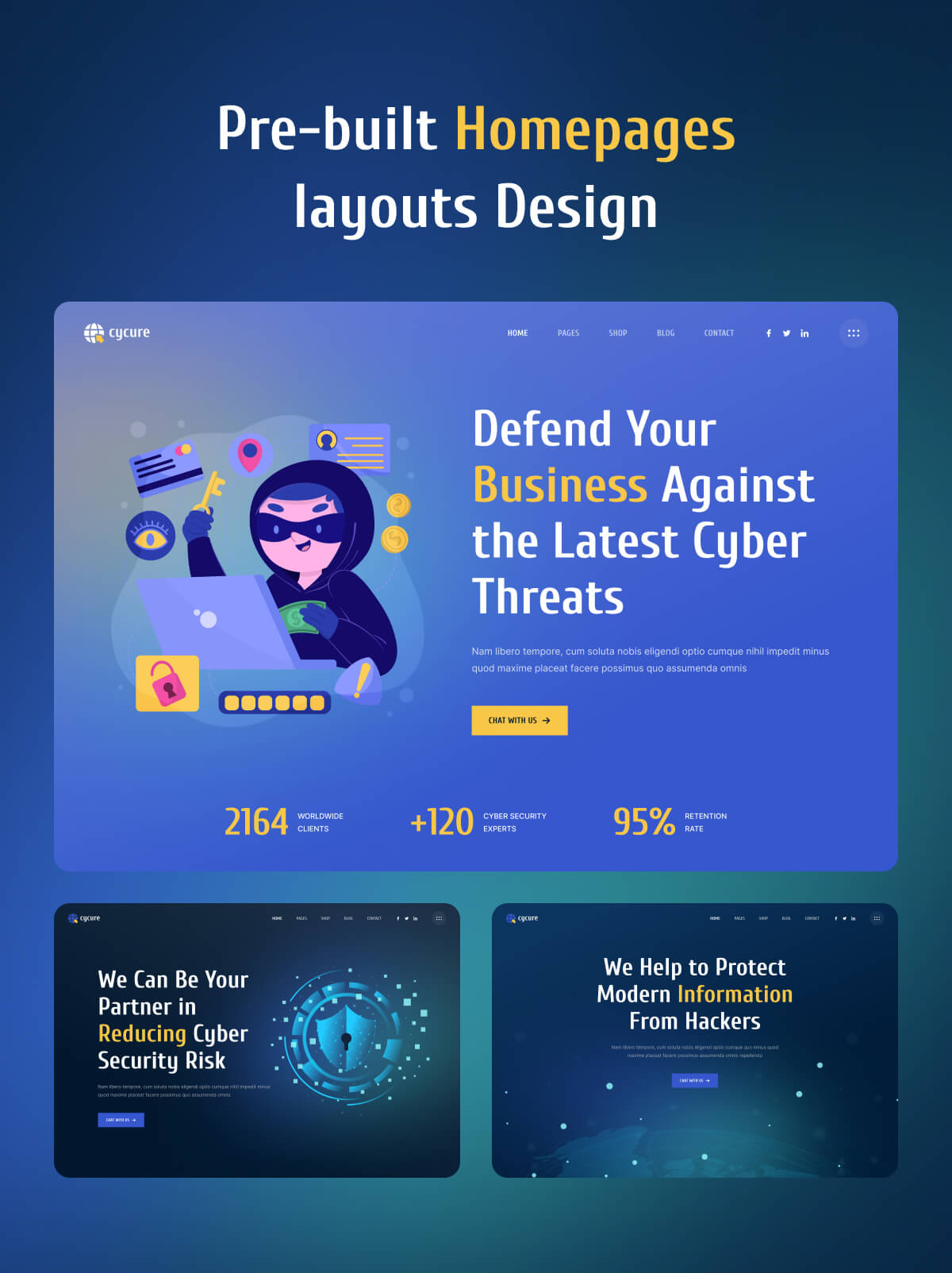 Cycure - WordPress-Thema für Cybersicherheitsdienste