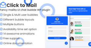 Click to Mail – Fancy Mailto UI Chat Bubbles WordPress Plugin