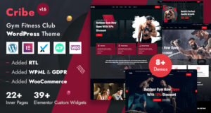Cribe – WordPress-Thema für Fitnessstudio, Fitness- und Sportzentrum