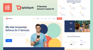DigitalSpark – Elementor-Vorlagenkit für IT-Services