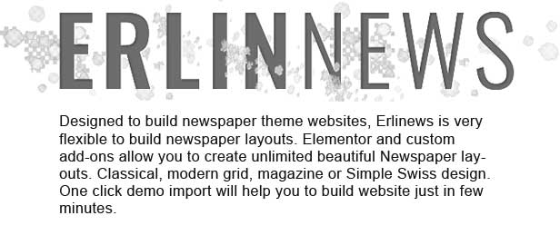 Erlinews – Modernes und klassisches Zeitungsthema - 1