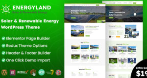 Energyland – WordPress-Thema für Solarenergie und erneuerbare Energien