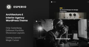 Esperio – WordPress-Layout für Architektur- und Innenarchitekturagenturen