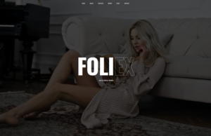 Foliex – WordPress-Thema für ein einseitiges Portfolio