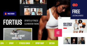 Fortius – Sport & Fitness Elementor WordPress-Thema
