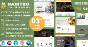 Habitro – Ernährung, Gesundheit und Ernährung WordPress Template