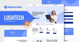 Lushtech – Startup- und SaaS-Elementor Pro-Vorlagenkit