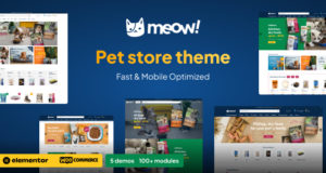 Miau! – Tierpflege & Tierhandlung Elementor WordPress WooCommerce Template