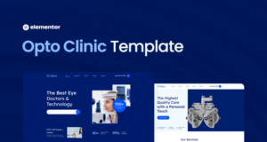 Opto – Eye Care Center Elementor Pro Template-Kit
