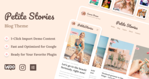 Petite Stories – Persönliches Blog-Template für Influencer