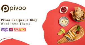 Pivoo – Food & Recipe Blog WordPress-Thema