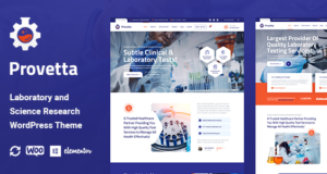 Provetta – WordPress-Thema für Labor- und Wissenschaftsforschung