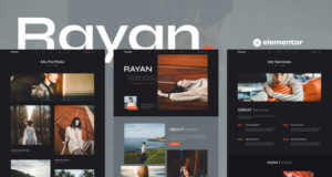 Rayan – Foto- und Portfolio-Elementor-Vorlagen-Kit
