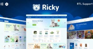 Ricky – Pet Shop & Care WooCoomerce-Layout