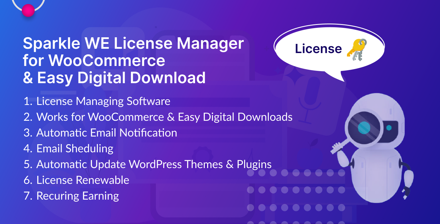 Sparkle WE License Manager Pugin, Sparkle-Plugin