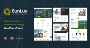 Sunlux – WordPress-Layout für Solarenergie und erneuerbare Energien