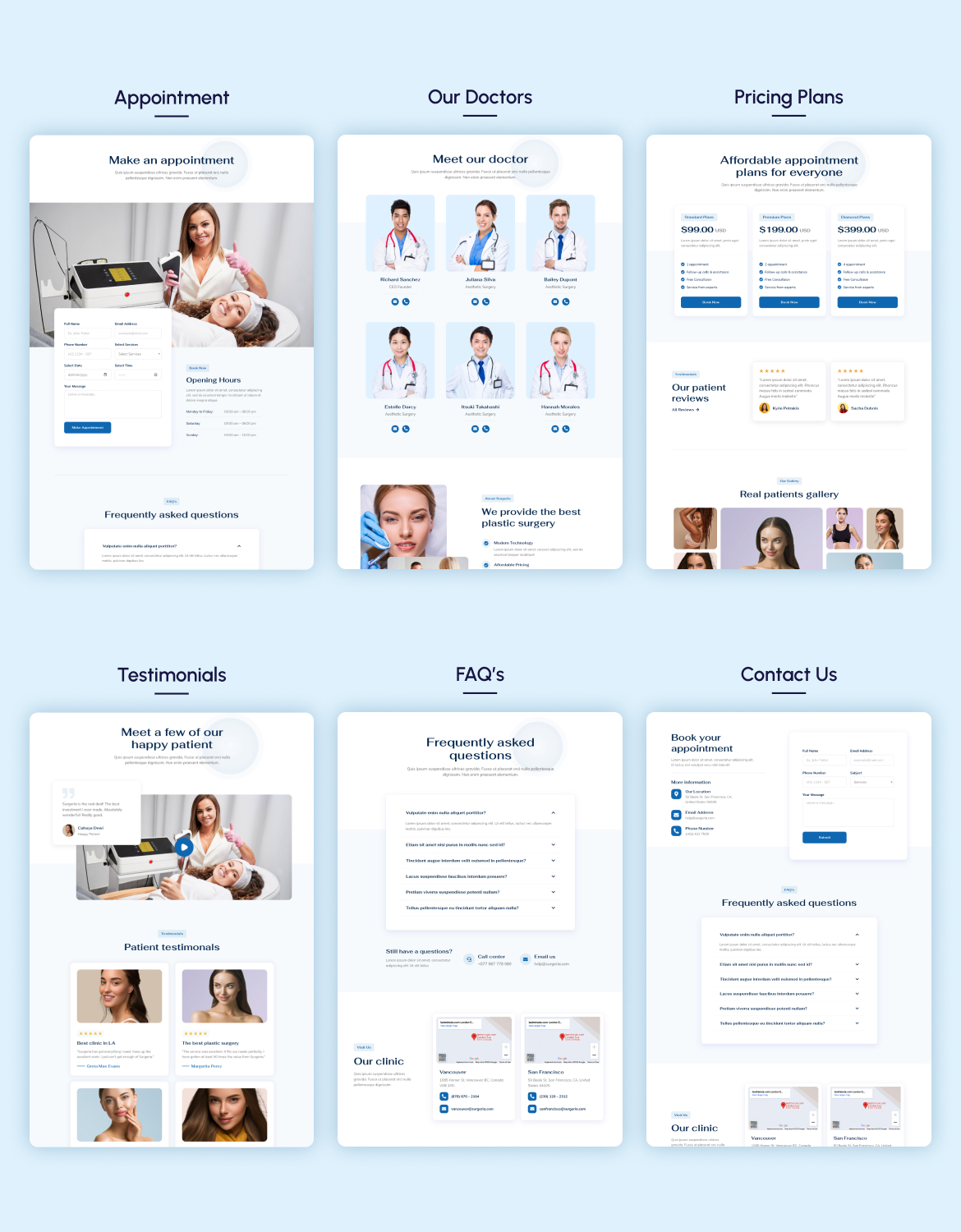 Surgeria - Klinik für plastische Chirurgie Elementor Template Kit - 2