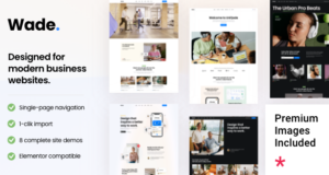 Wade – Business One Page-Design