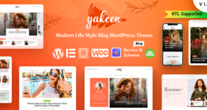 Yakeen – Lifestyle-Blog-WordPress-Template