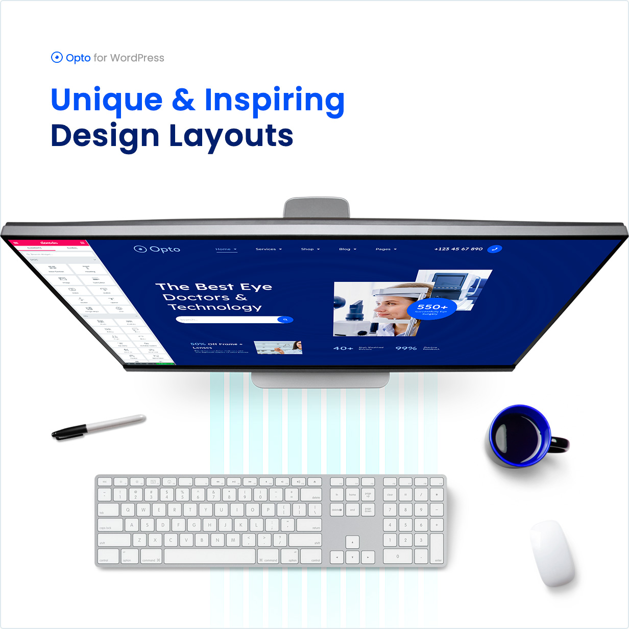 Einzigartige und inspirierende Design-Layouts