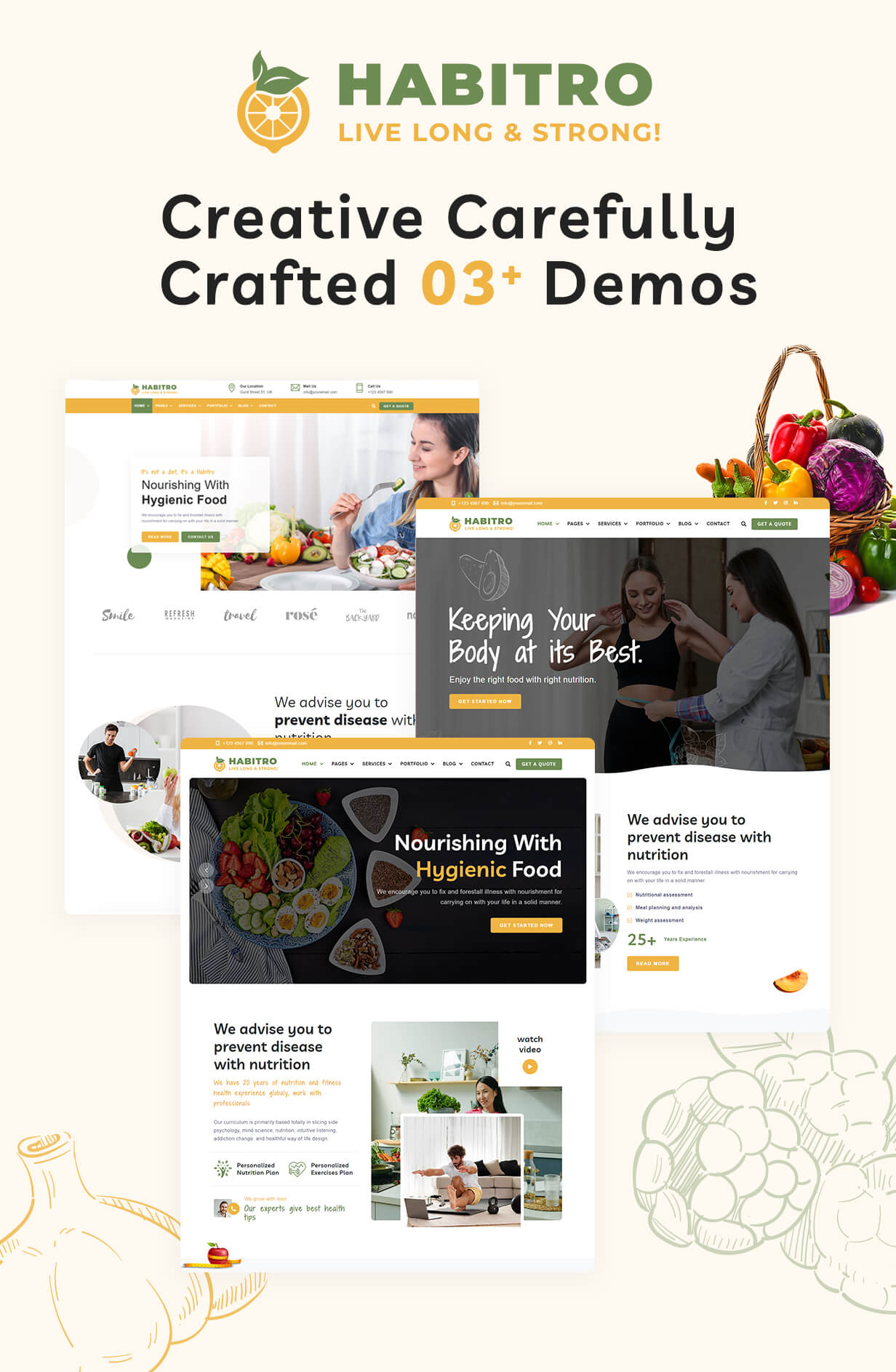 Ernährung Gesundheit und Ernährung WordPress Theme