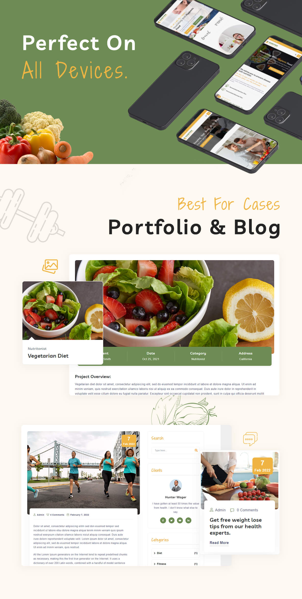 Ernährung Gesundheit und Ernährung WordPress Theme