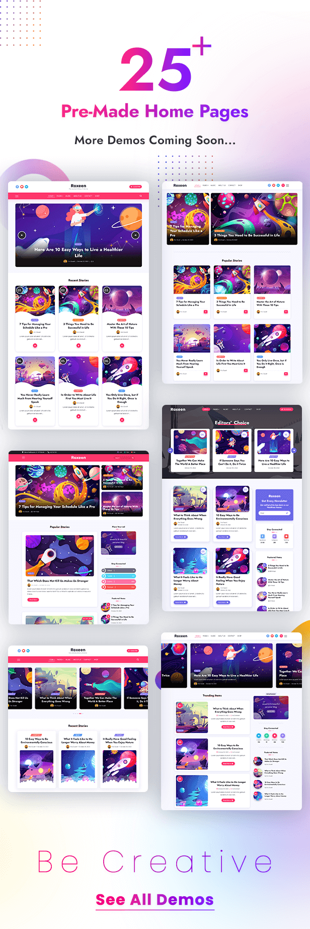 Roxeen |  Persönliches, leichtes WordPress-Theme