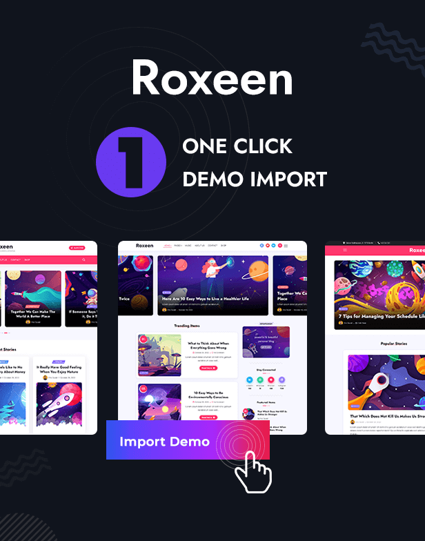 Roxeen |  Persönliches, leichtes WordPress-Theme