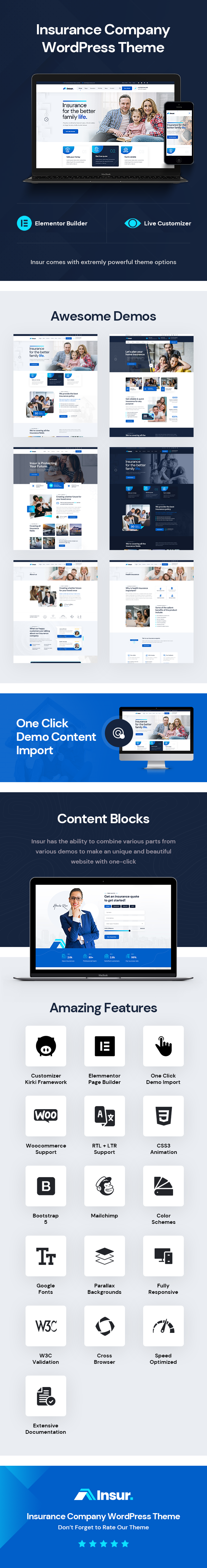 Versicherung - Versicherungsunternehmen WordPress Theme - 1