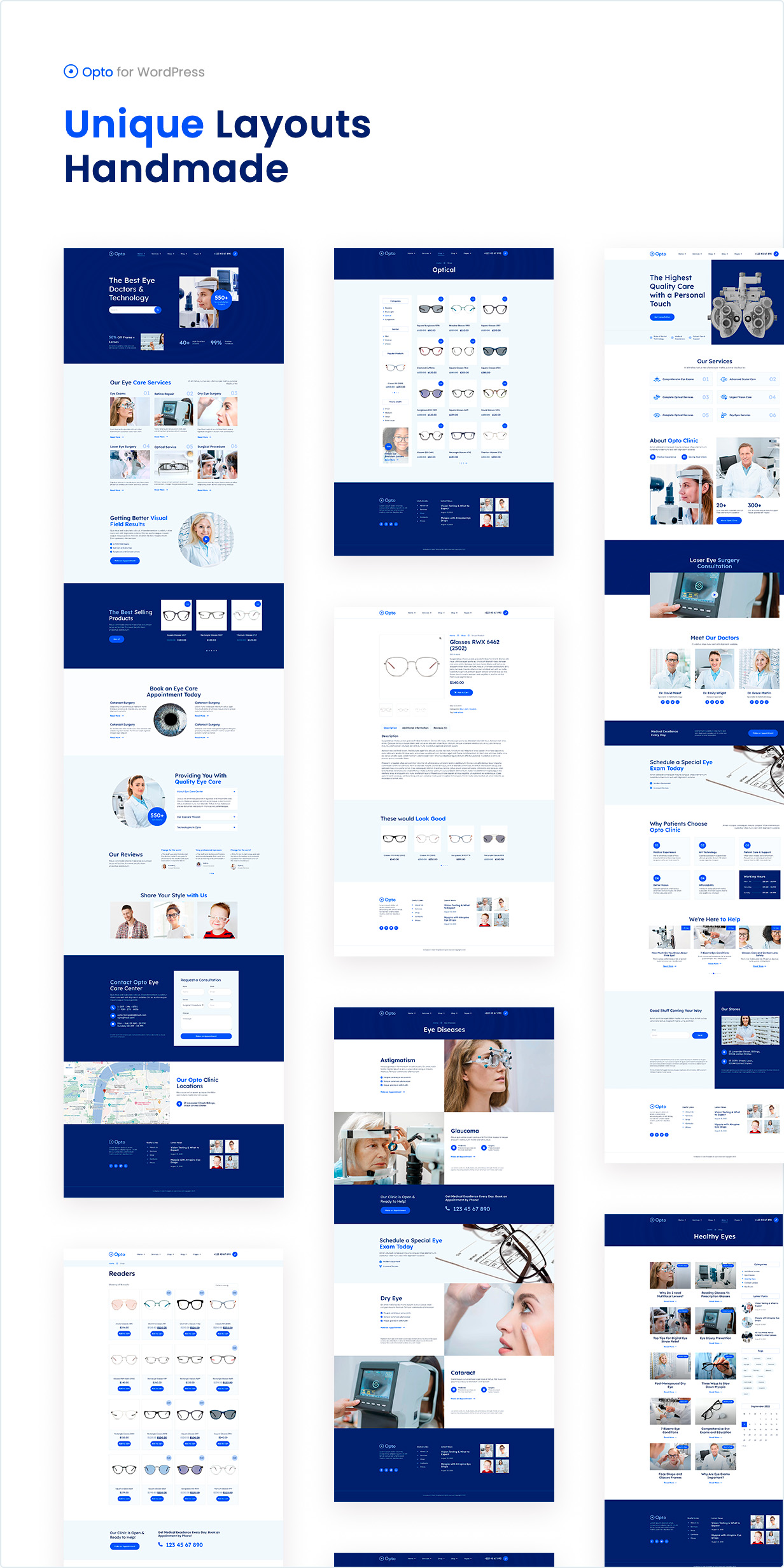 Einzigartige Layouts handgefertigt
