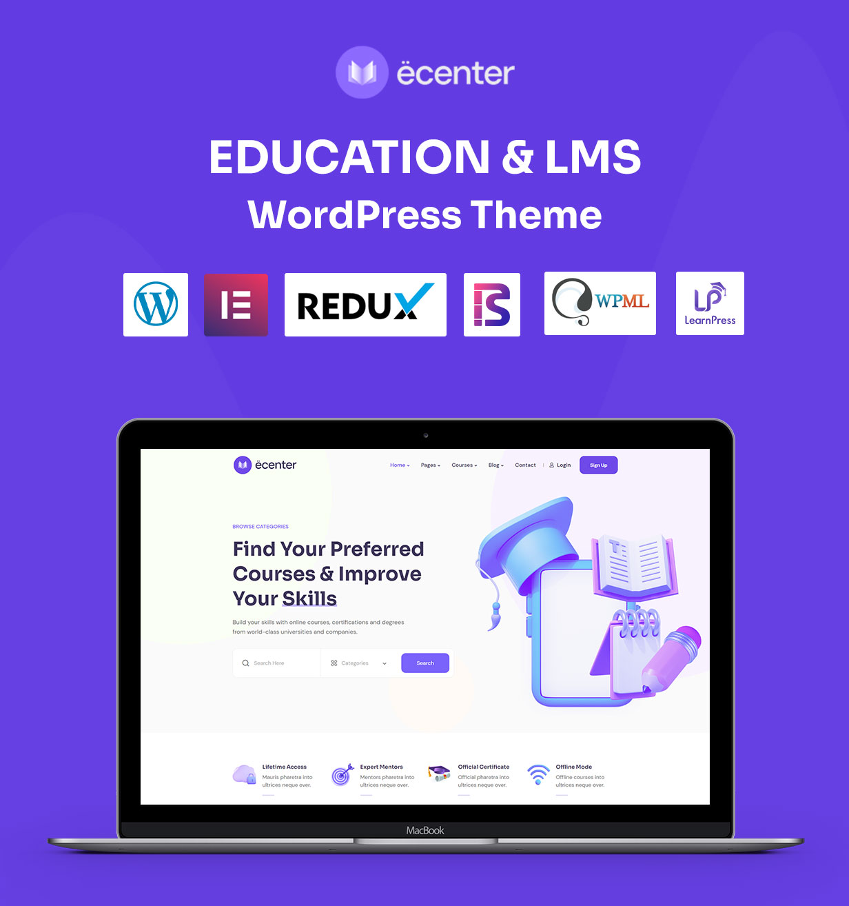 Ecenter - Bildung WordPress-Theme