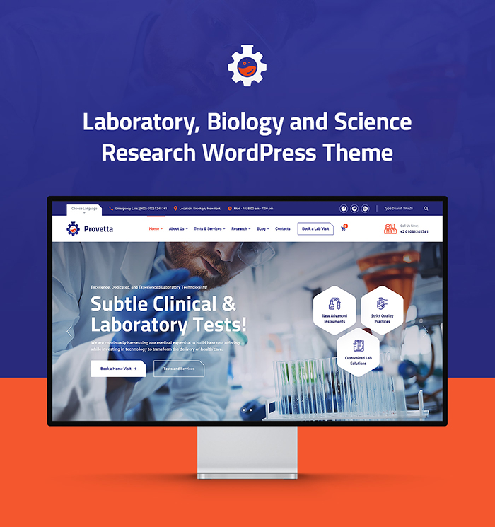 Provetta – WordPress-Thema für Labor- und Wissenschaftsforschung - 4