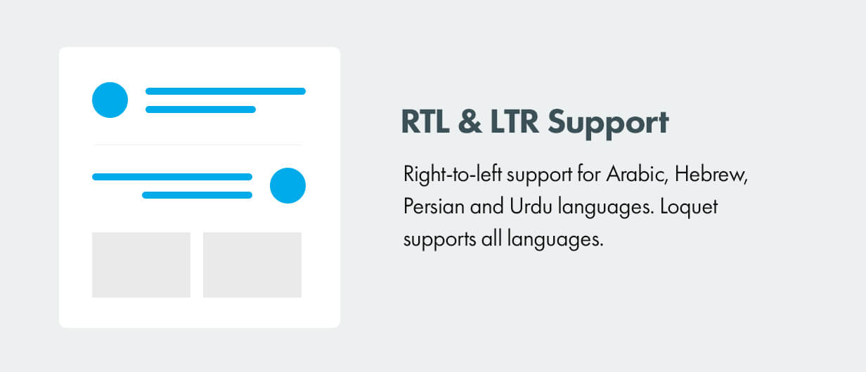RTL- und LTR-Unterstützung