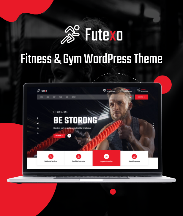 Futexo - Fitness & Fitnessstudio WordPress-Thema - 1