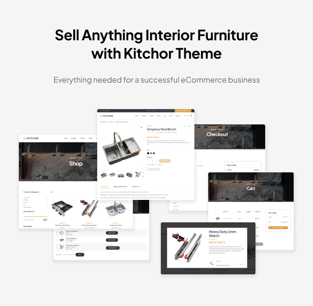 Kitchor Interior Design WordPress-Thema