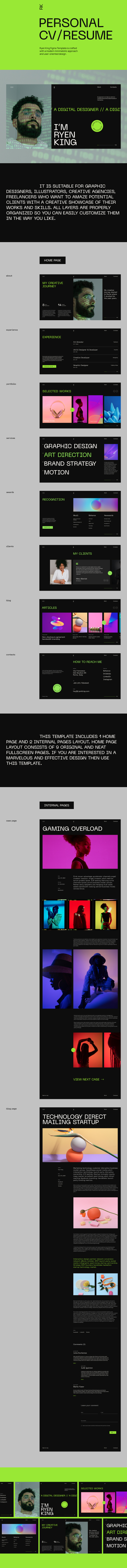 Ryen King – Persönlicher Lebenslauf WordPress Theme – 4