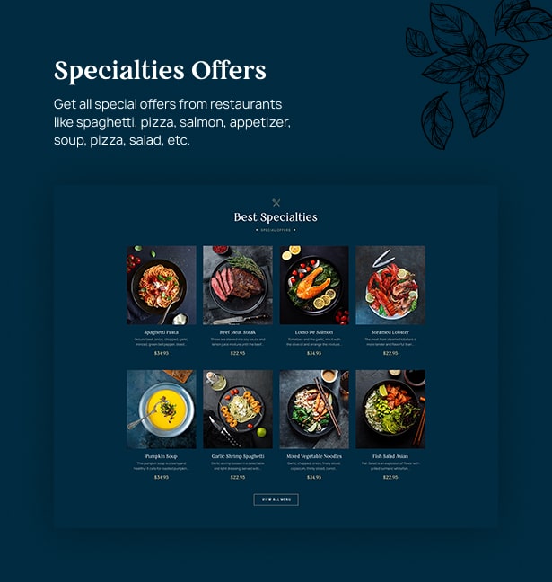 Sonderangebote - Delicioz Restaurant WordPress Theme