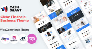 Cash Grant – Kredite und Finanzdienstleistungen WordPress Vorlage für kleine Unternehmen