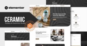 Ceramic – Pottery & Ceramics Studio Elementor Template Kit