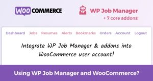Dashboard und Benutzerkonto für WP Job Manager, Addons und WooCommerce