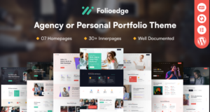 Folioedge – WordPress-Thema für persönliches Portfolio und Agenturen