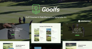 Goolfs – Golfplatz & Club Elementor Template Kit