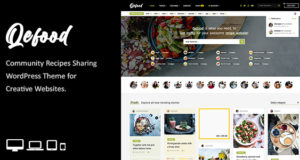 Qefood – Community-Sharing-WordPress-Thema
